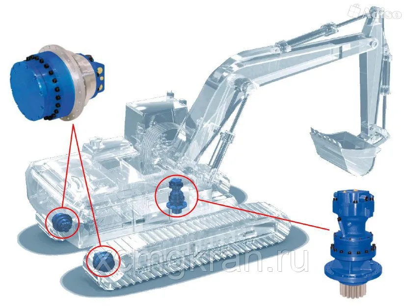 Редуктор хода для экскаватора Hitachi ZX120-3 — изображение 3