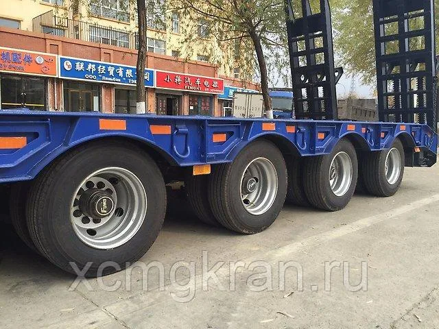 Полуприцеп трайлер трал низко рамный 60 тонн конники, фитинги 60 000 кг Cimc 2017 — изображение 8