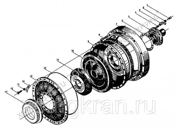 Зубчатый венец CHANGLIN ZLM50E-5 Z50B.2.1-21 — изображение 2