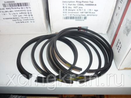 Кольцо поршневое двигателя DONGFENG Shangchai(C05AL-1006694+A C05AL-1006695+A C05AB-6I0499+A)