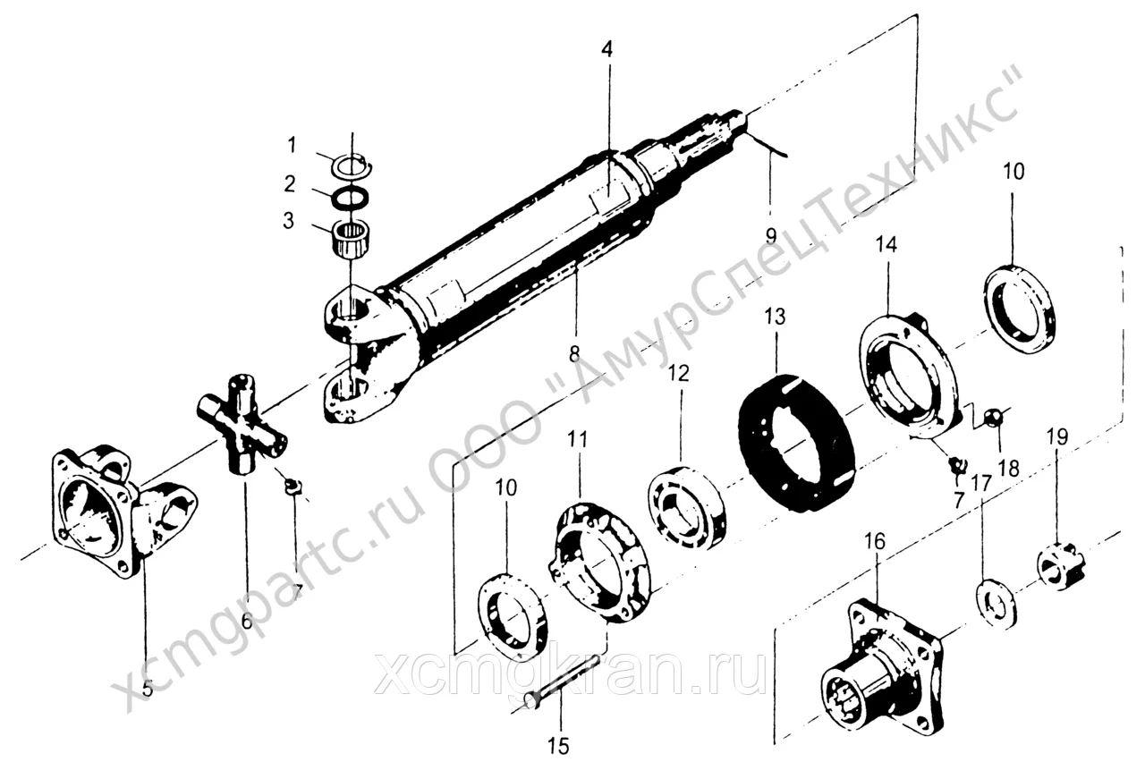 Передний кардан Z30.5B.1 CHANGLIN ZLM30-5 — изображение 3