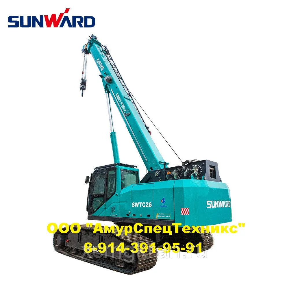 Гусеничный кран с телескопической стрелой SUNWARD SWTC26