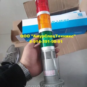 Трёхъярусная светосигнальная колонна для автокрана