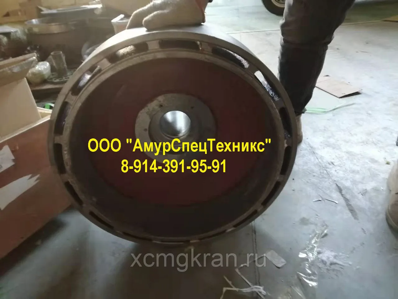 Тормозной барабан грузовой лебедки XCMG QY16 — изображение 3